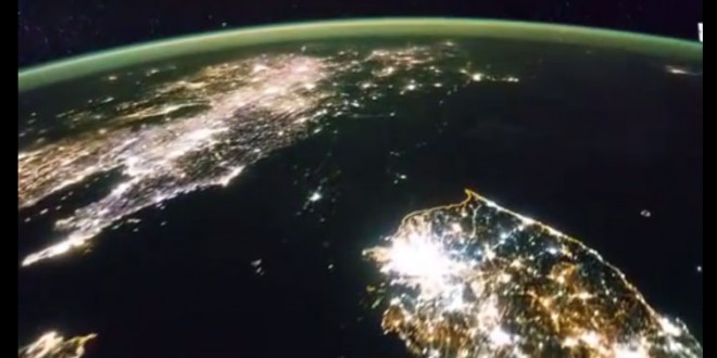 La Corée du Nord filmée de nuit par un satellite de la NASA