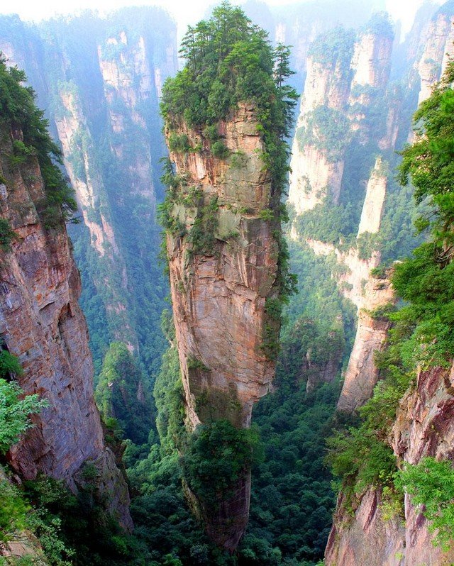 Les Montagnes de Tianzi en Chine 