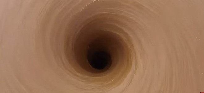 Un vortex géant dans un lac