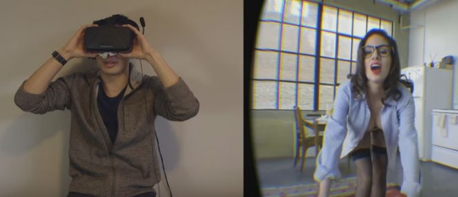 Strip-tease en réalité virtuelle (Prank)
