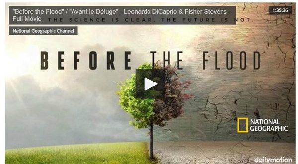 Vidéo : Before the Flood de Leonardo DiCaprio & Fisher Stevens